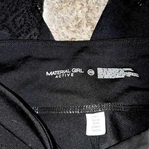 Material Girl NWT Active Crop Laced Leggings 392 - Picture 6 of 6